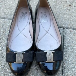 Salvatore Ferragamo Varina patent ballet flat